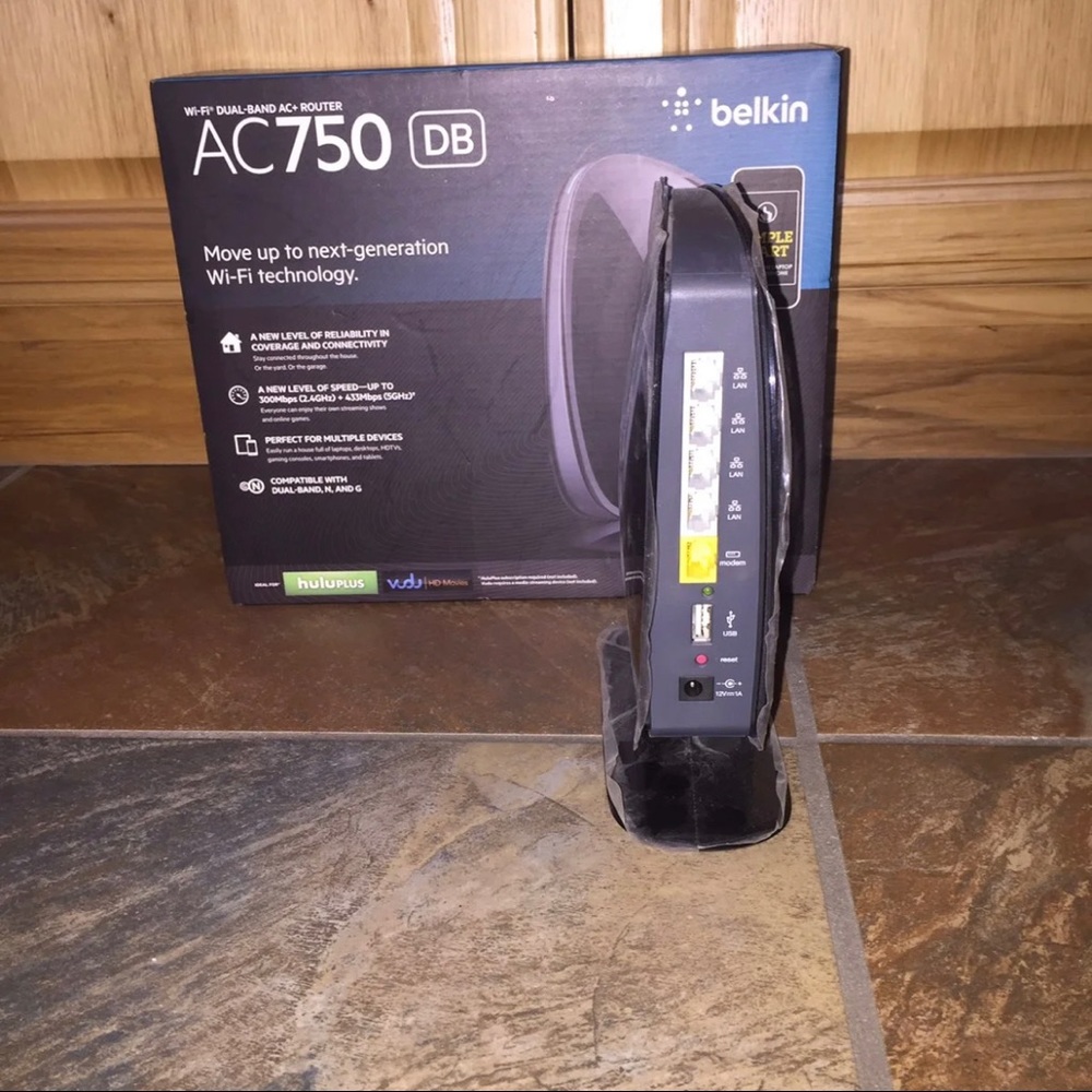 🎉Host Pick 2X🎉 NWT! Belkin AC750 DB Wi-Fi Dual-Band AC+ Router!